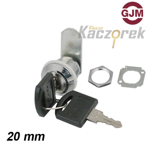 Zamek GJM 003 - skrzynkowy 20 mm - płaski zabierak